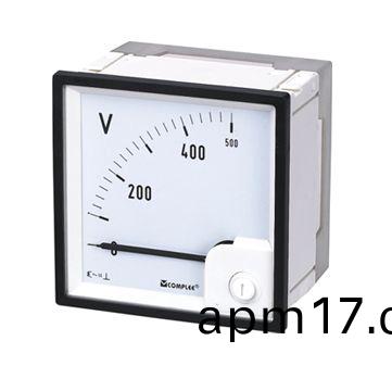 交流(liu)電(dian)壓(ya)錶-直(zhi)角90°-KLY-T48V\T72V\T96V\T120V\T144V,CP-T48V\T72V\T80V\T96V